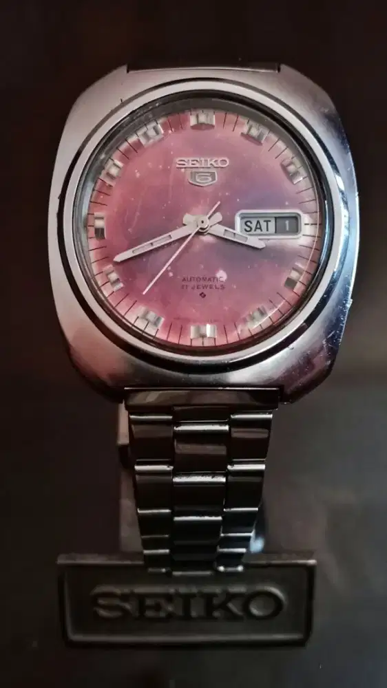 Jam vintage Seiko Bulus 6119 Patina dial Original.