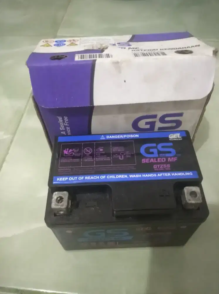 Aki Motor GS Goldstar GTZ5S Sealed MF Gel Technology - Murah Normal