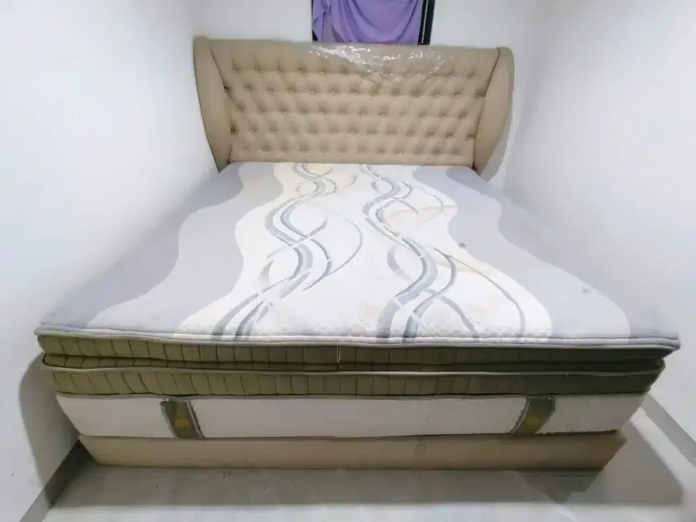 Simmons Deepsleep Culture 3 layer Tebal Latex Spring Full Set UK.180