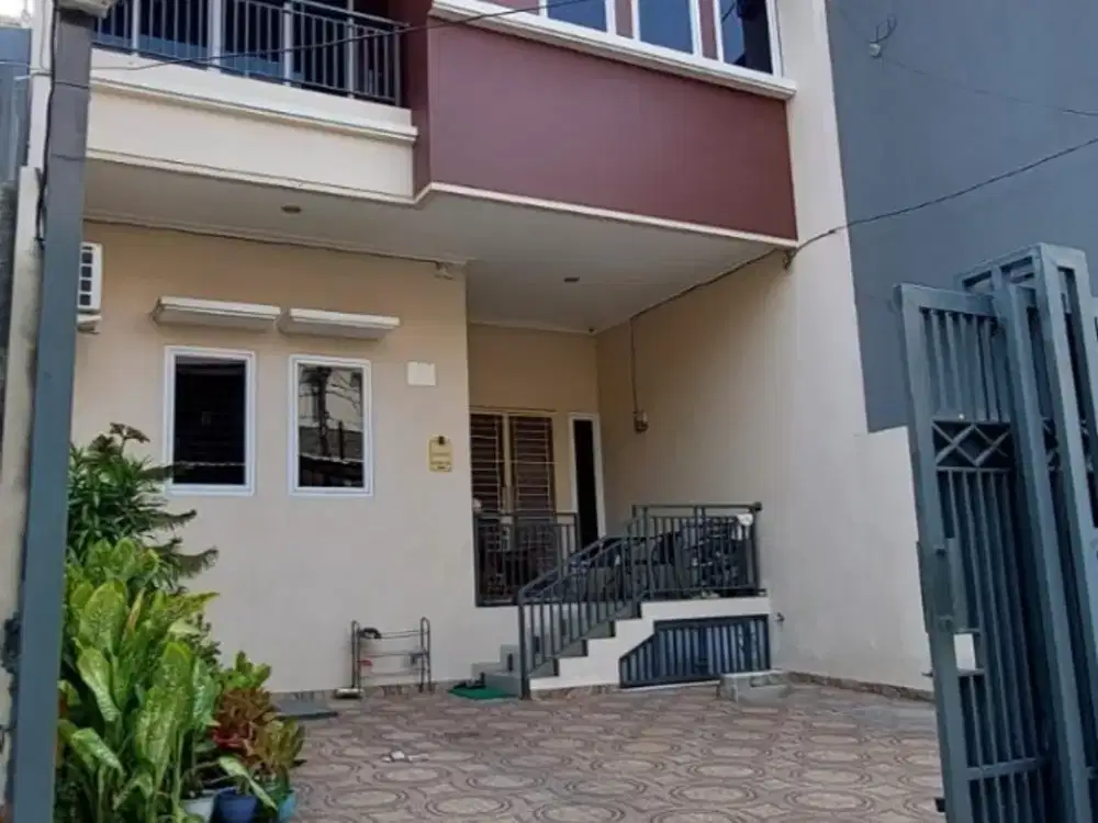 DIJUAL RUMAH MINIMALIS SUNTER AGUNG BARAT LT 7 x 17 HADAP TIMUR HARGA 4,45M NEGO