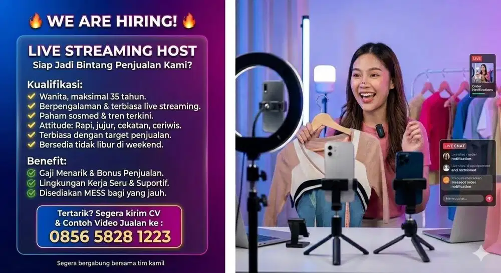HOST LIVE BAJU TIKTOK
