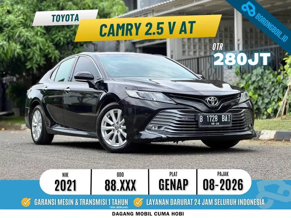 TERMURAH!!CAMRY 2.5 V AT 2021 SIAP PAKAI