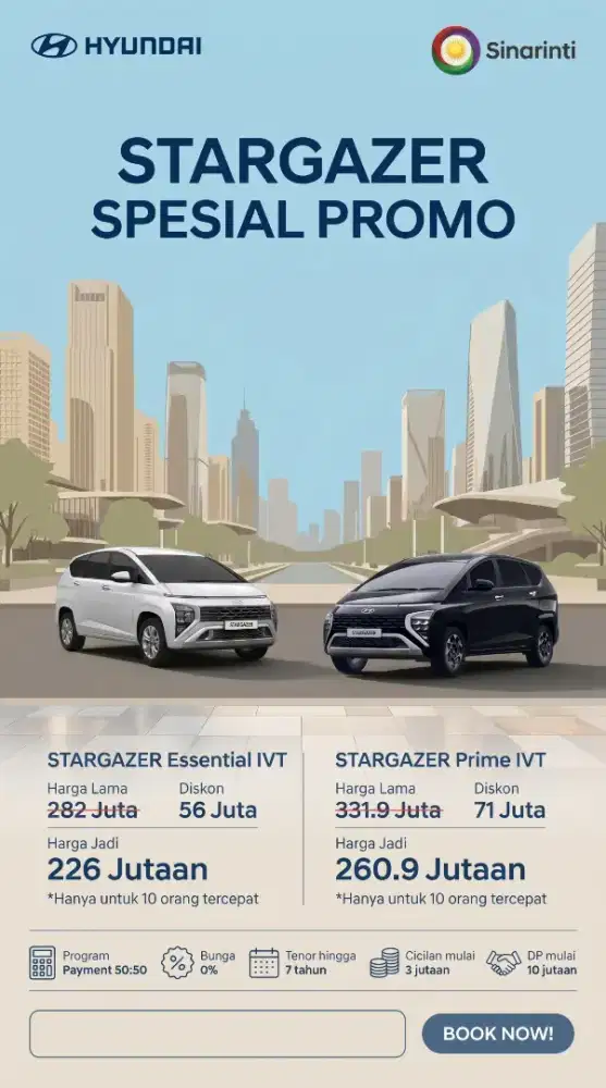 Hyundai Stargazer Promo DISKON UP TO 70JT