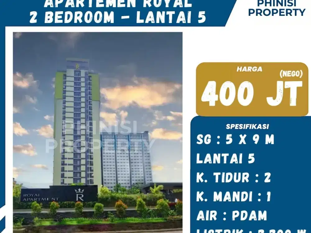 Dijual Murah Apartemen Royal Panakkukang 2 Bedroom