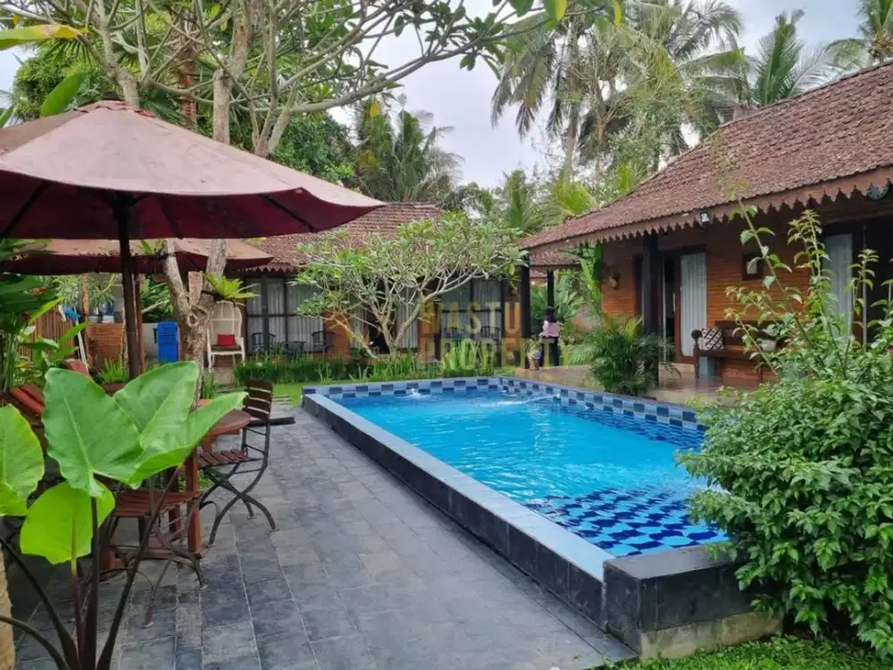 Dijual Villa Joglo Mewah Ada Kolam Renang di Pakem Sleman Dekat Kopi Klotok