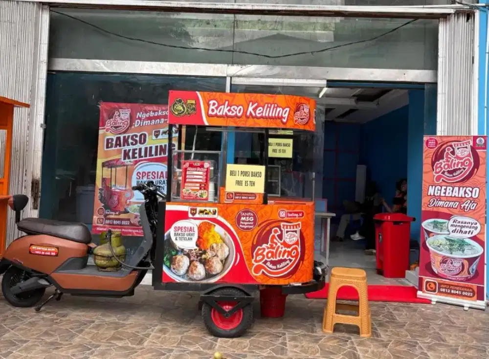 Jual gerobak bakso keliling
