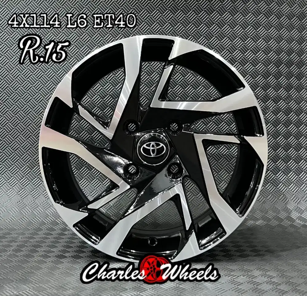 VELG BARU VELOZ RING 15 HITAM POLISH