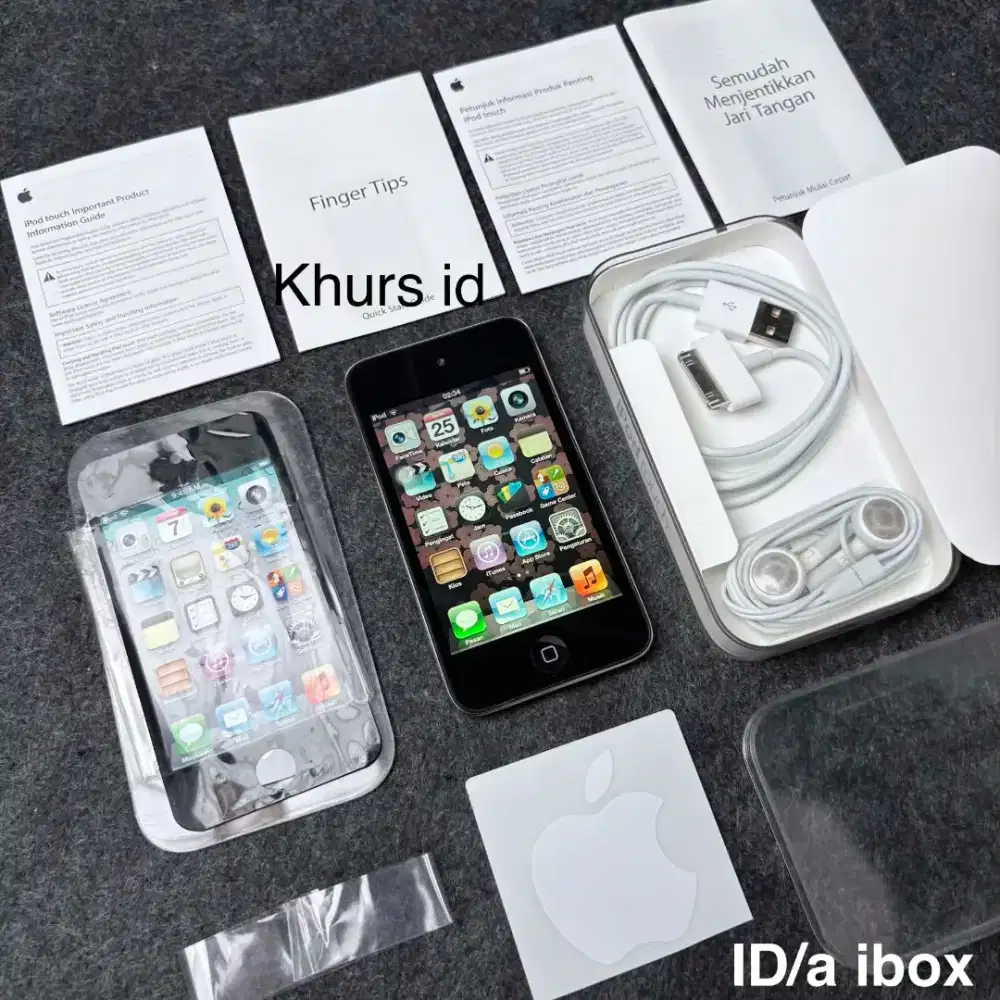 ipod touch 4th 16gb black fullset - rare apple collection