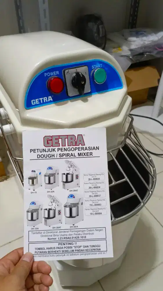 Mixer spiral getra dh10