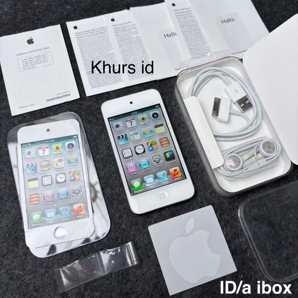 ipod touch 4th 64gb white fullset - rare apple collection