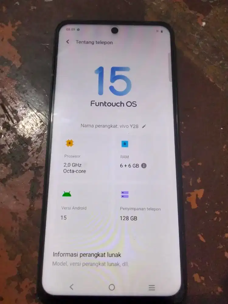 Vivo y28 ram 6/128 fullset