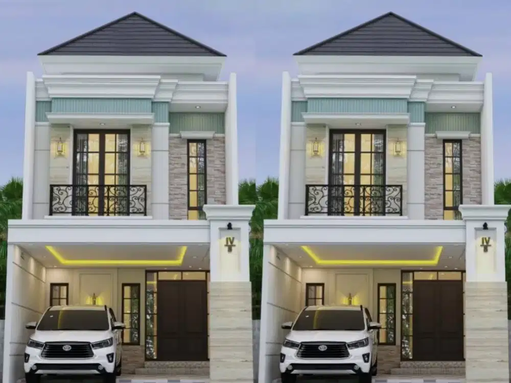 2 unit - Rumah baru modern di Jemursari Selatan