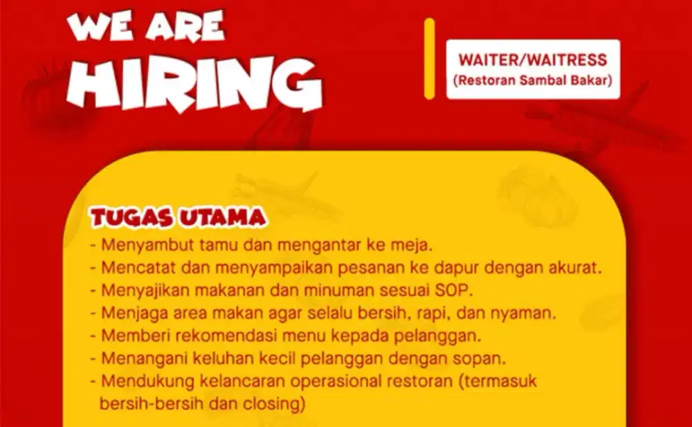 Lowongan Waiters