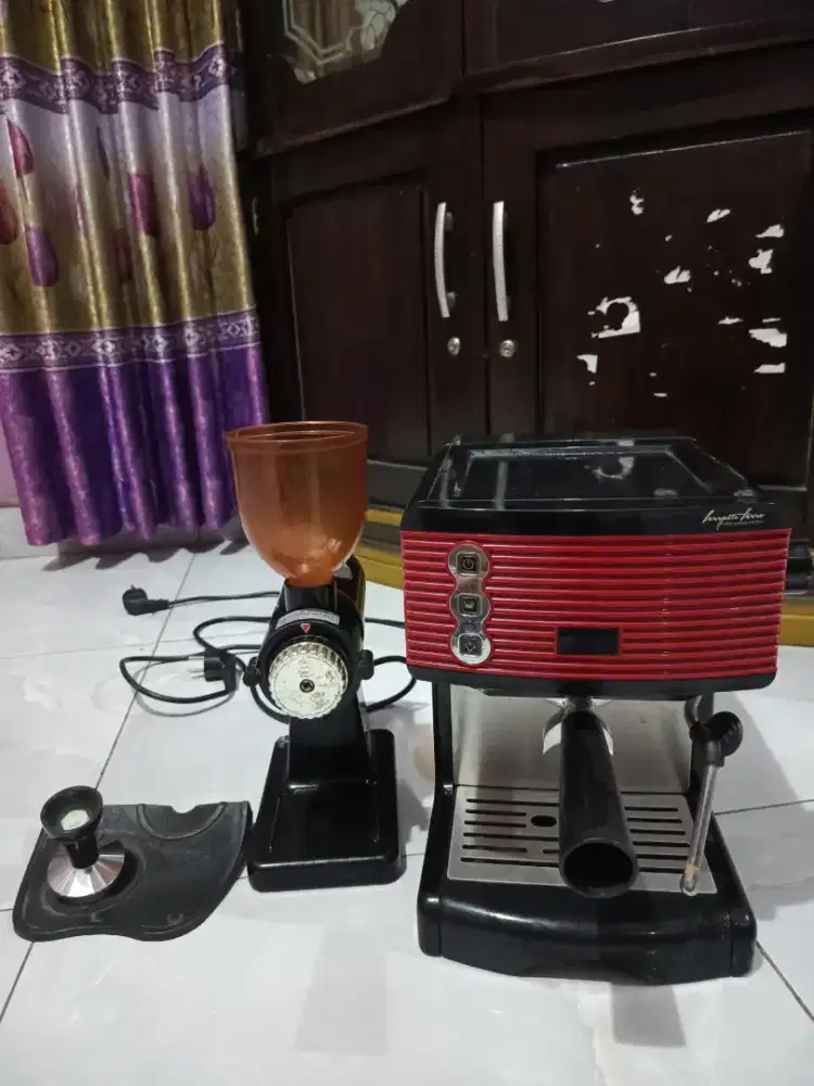 mesin kopi espresso (ferrati ferro) grinder espresso