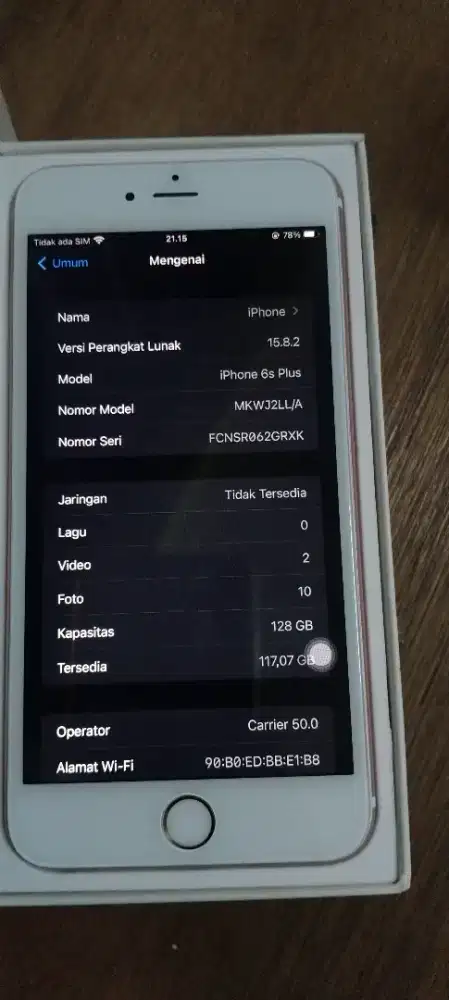 Iphone 6S plus 128 GB