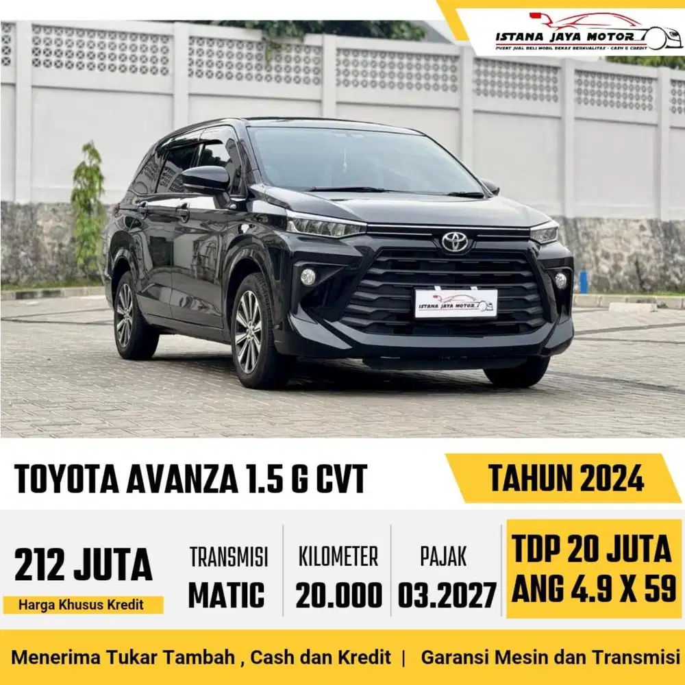 TOYOTA AVANZA G 1.5 AT 2024