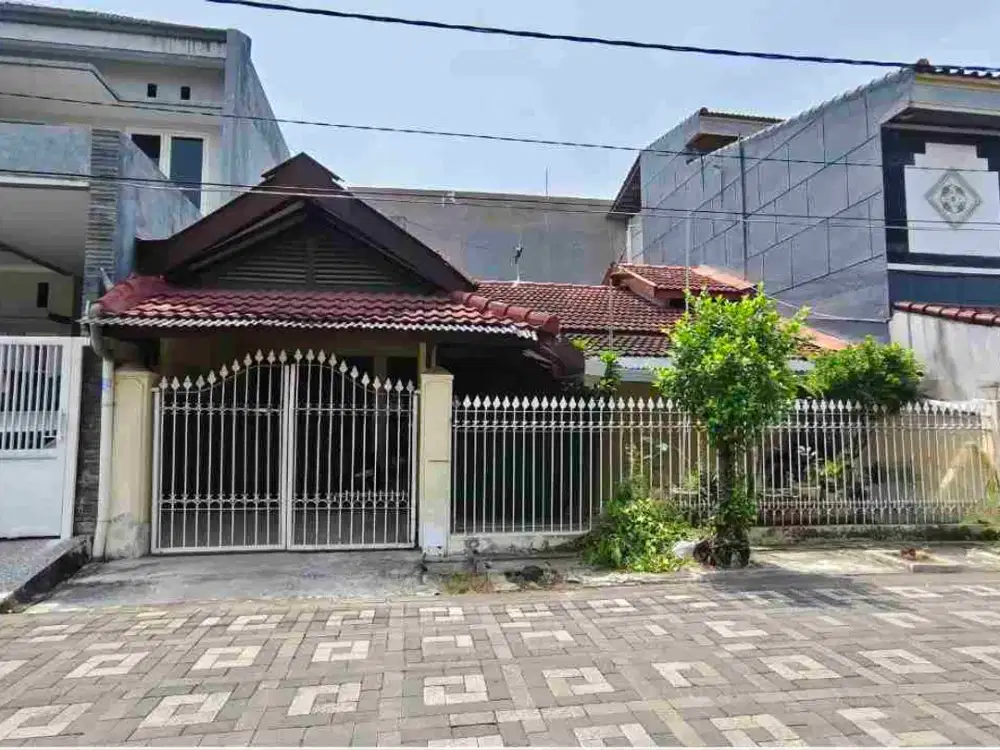 Rumah Jalan Utama Perum Bendul Merisi Surabaya Luas 158m Cocok Untuk Kantor, Kosan dll Dekat Royal Plaza, UK Petra & Trans Icon jg Polda