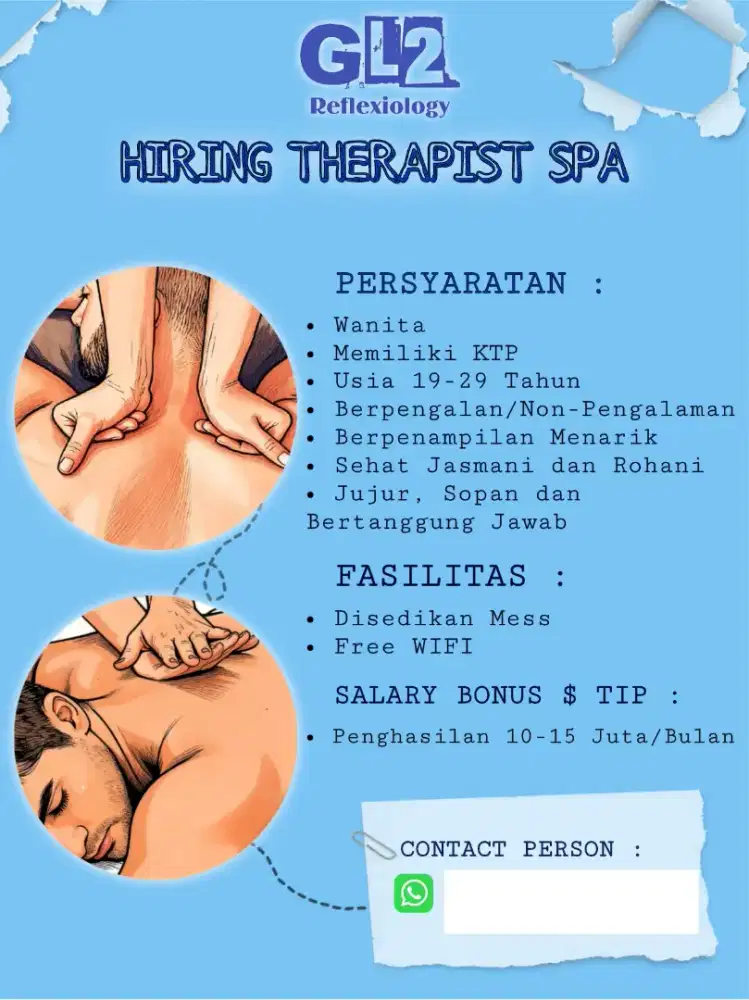 DI CARI THERAPIST KHUSUS WANITA