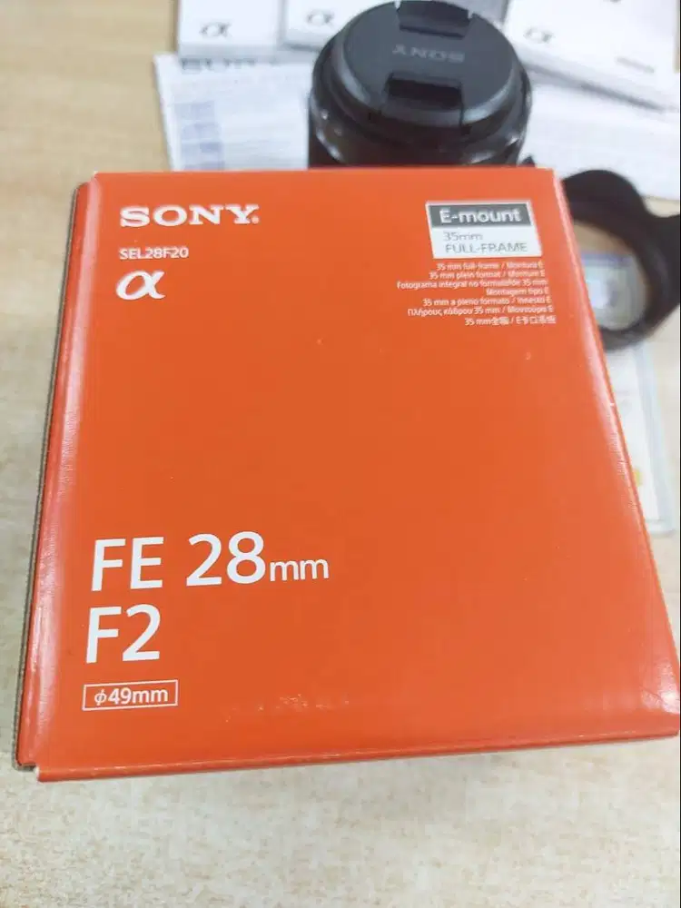 Lensa Sony FE 28mm f2 Lens - Sony f2.0 Full Frame (Prelove)