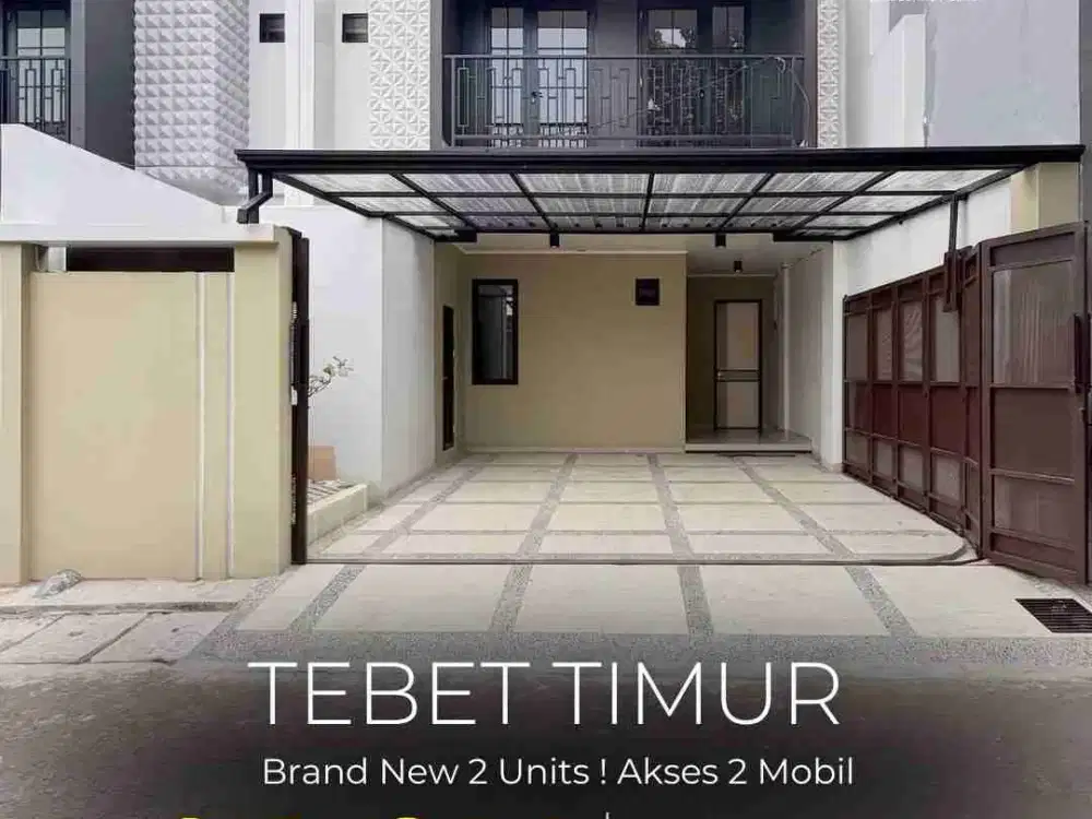 Cuma 2 Unit! Brand New House 3 lantai di Tebet Timur, Selangkah ke Eco Park