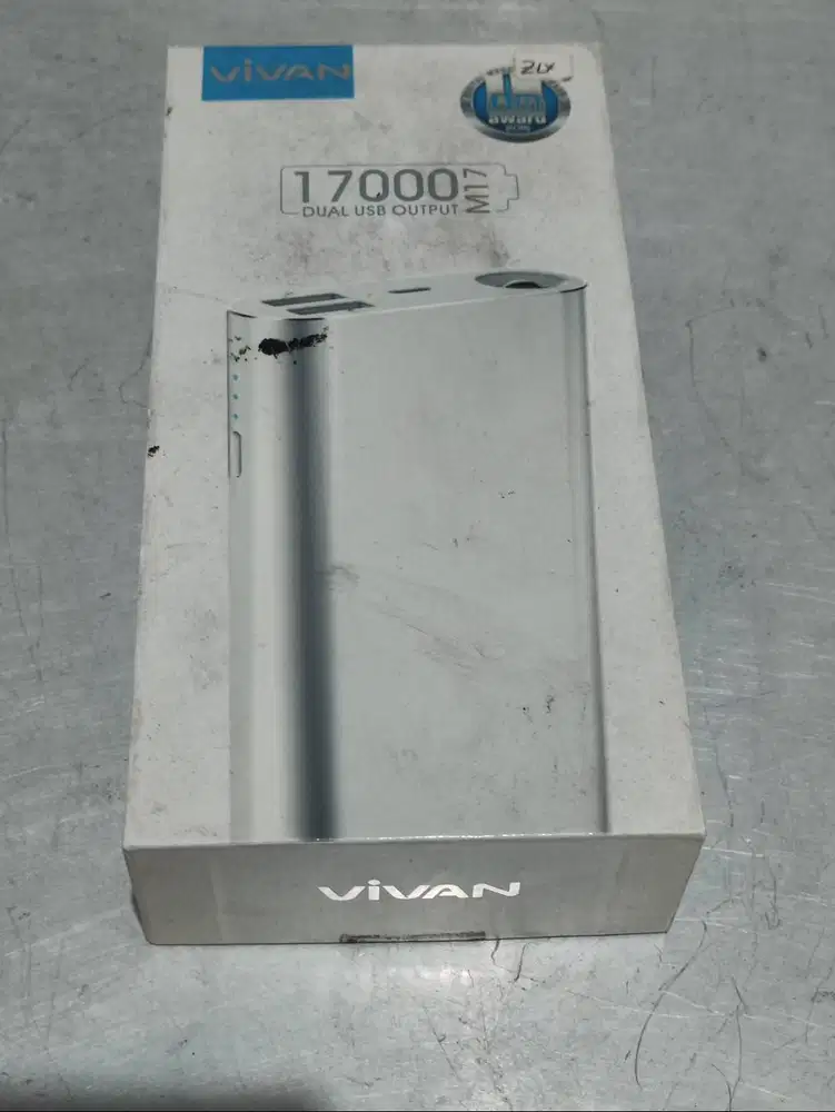 Vivan Power Bank M17 dual output 17000mah Preloved Bekas