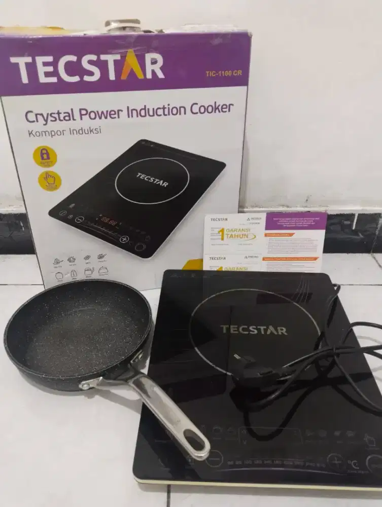 Kompor Listrik Portble Tecstar Ori Garansi Lengkap Teflon Berkualitas