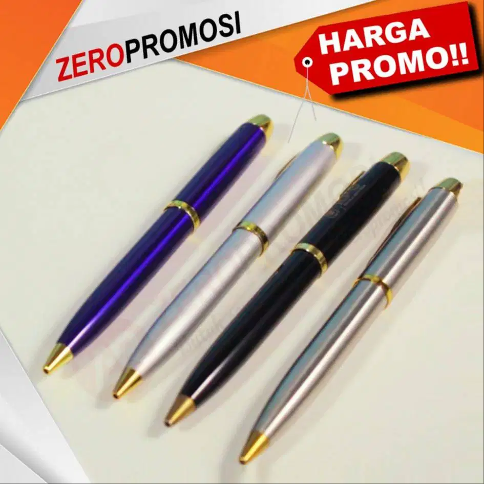 Pulpen Stainless 222 Custom Logo – Souvenir Promosi Elegan & Profesion