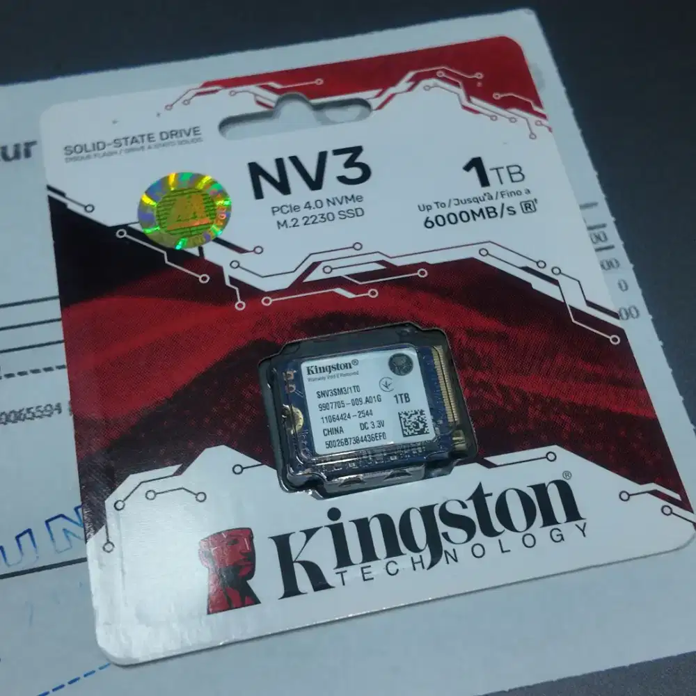 Kingston NV3 1TB 2230 Gen4 SSD m.2 NVMe