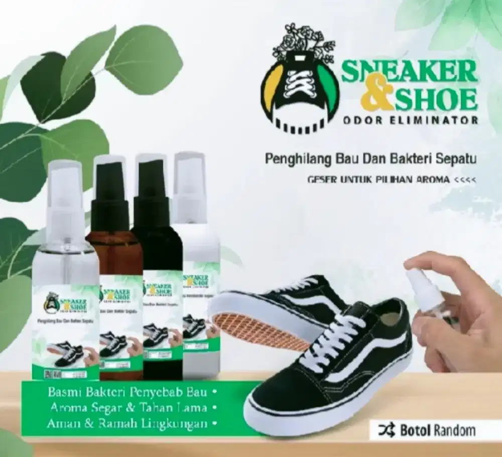Parfum spray pengharum sepatu anti bakteri