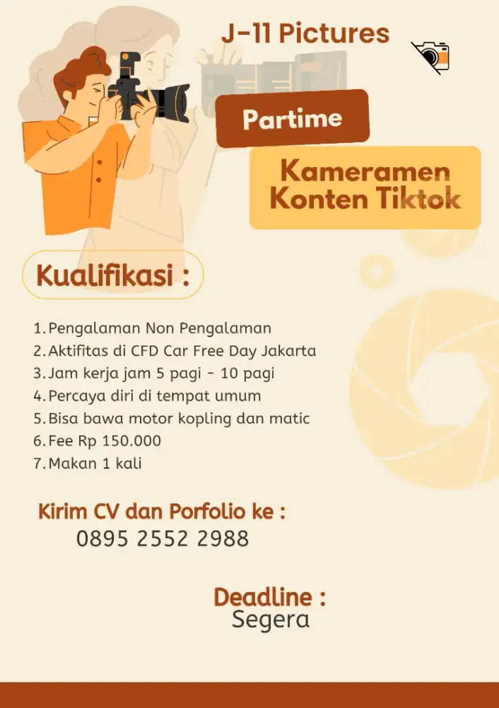 Kameramen Untuk Konten Tiktok