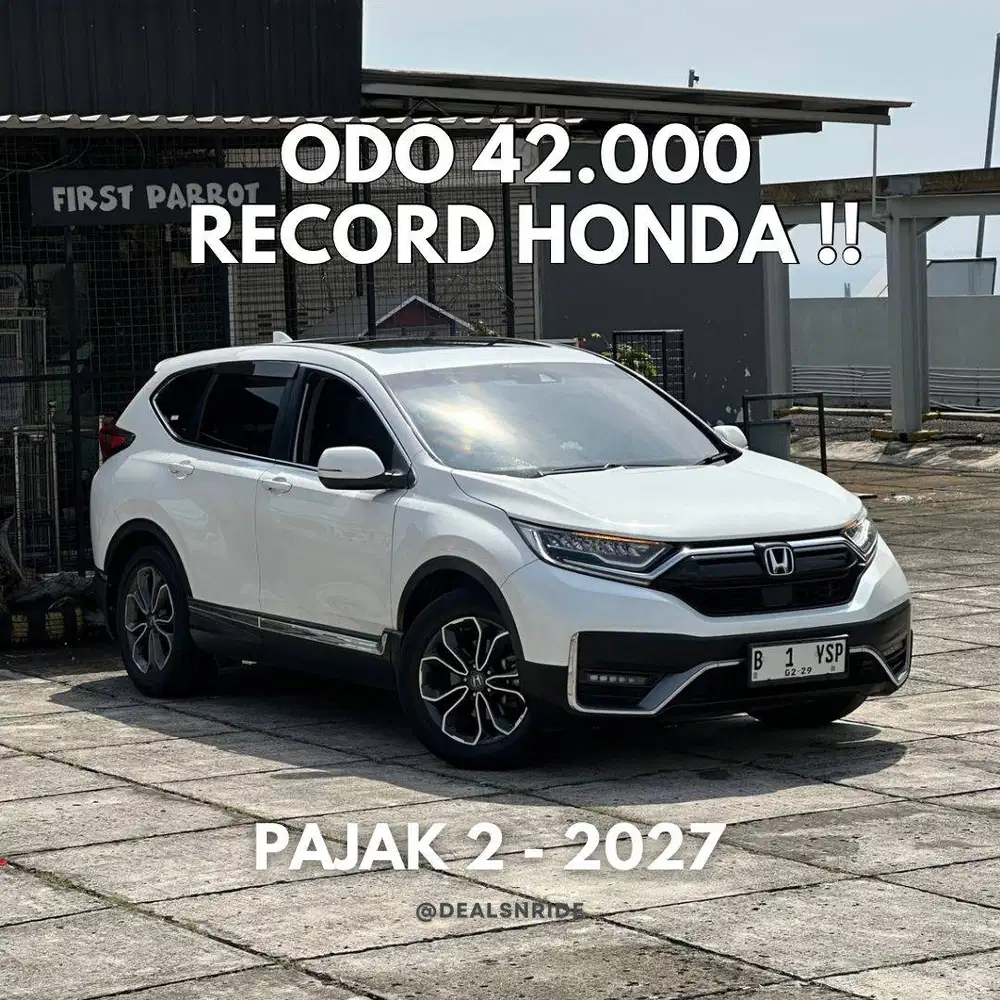 ODO 42.000 ANTIKK !! PAJAK 2/2027 CRV TURBO PRESTIGE SENSING 2021 TGN1