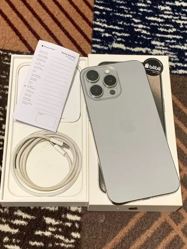 iPhone 15 ProMax 256Gb resmi Natural