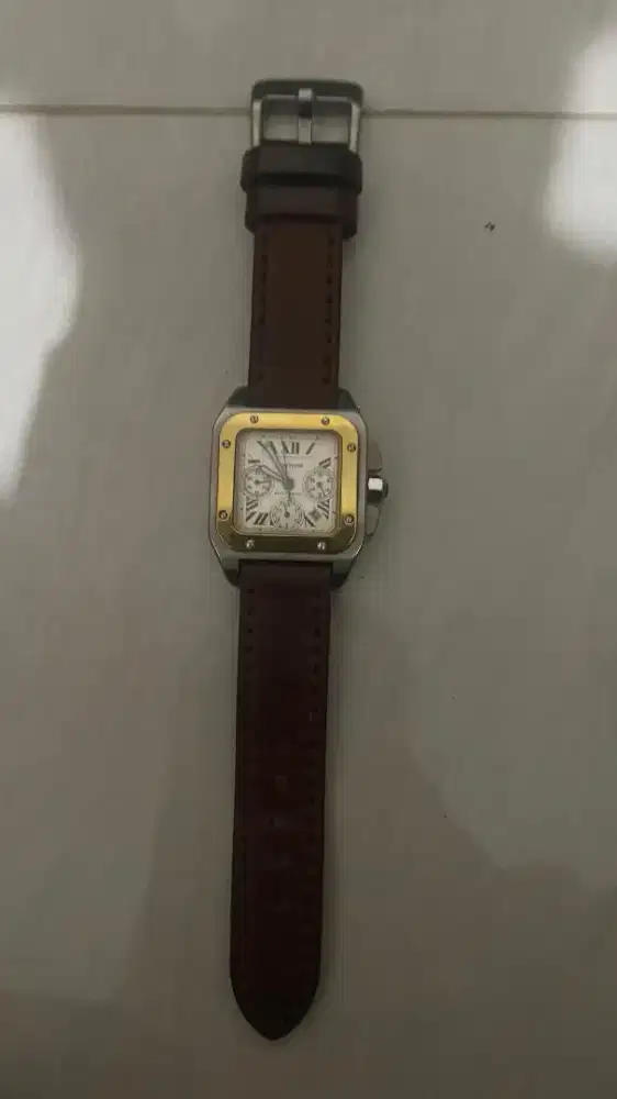 Cartier Santos 100 Leather strap