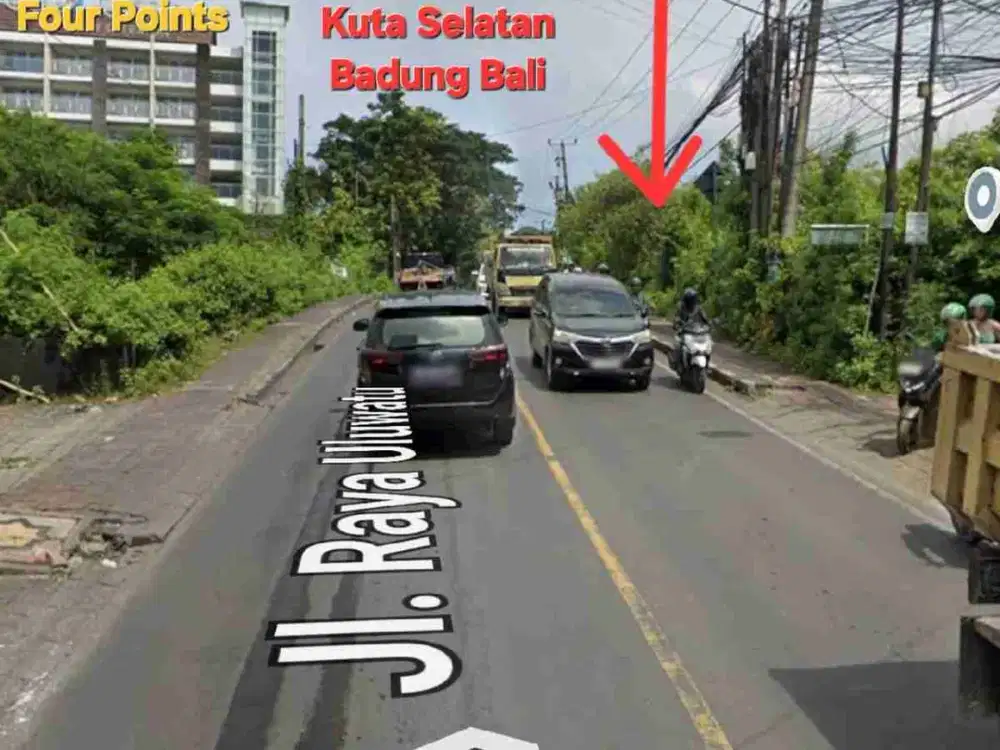 jual tanah 635m2 pinggir jalan raya uluwatu