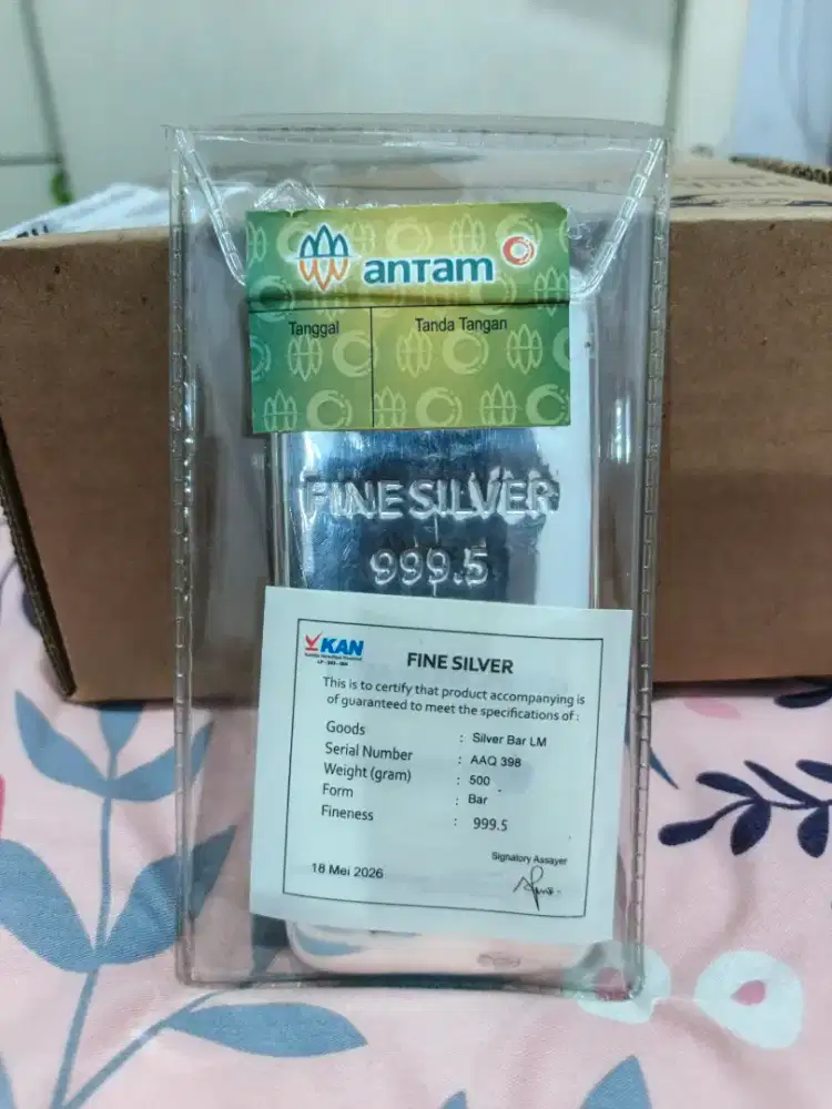 Perak antam 500 gram segel