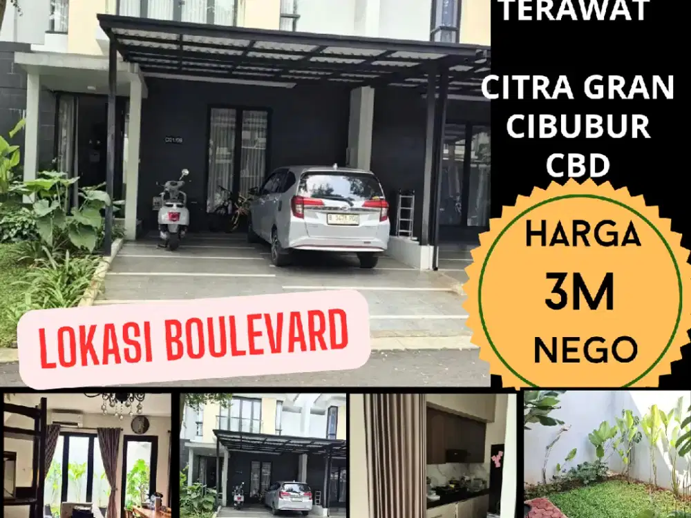 Dijual cepat rumah rapi siap huni di boulevard Citra Gran CBD Cibubur