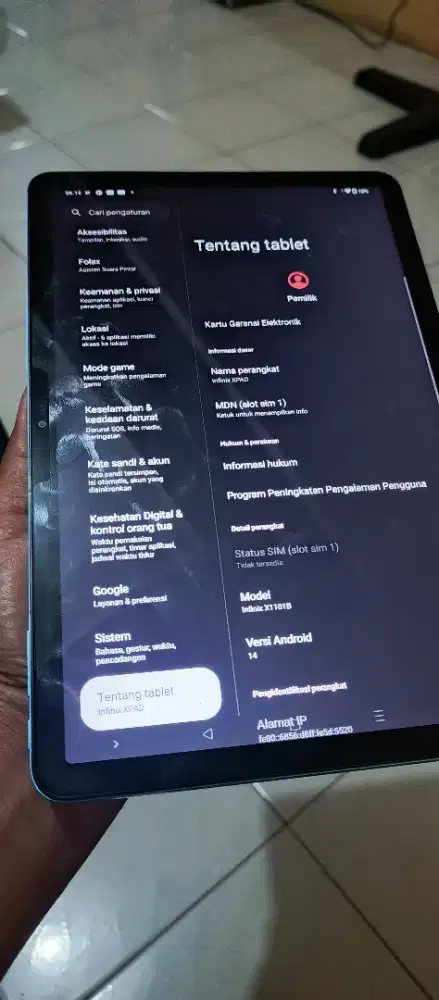 Tablet Infinix x1101b