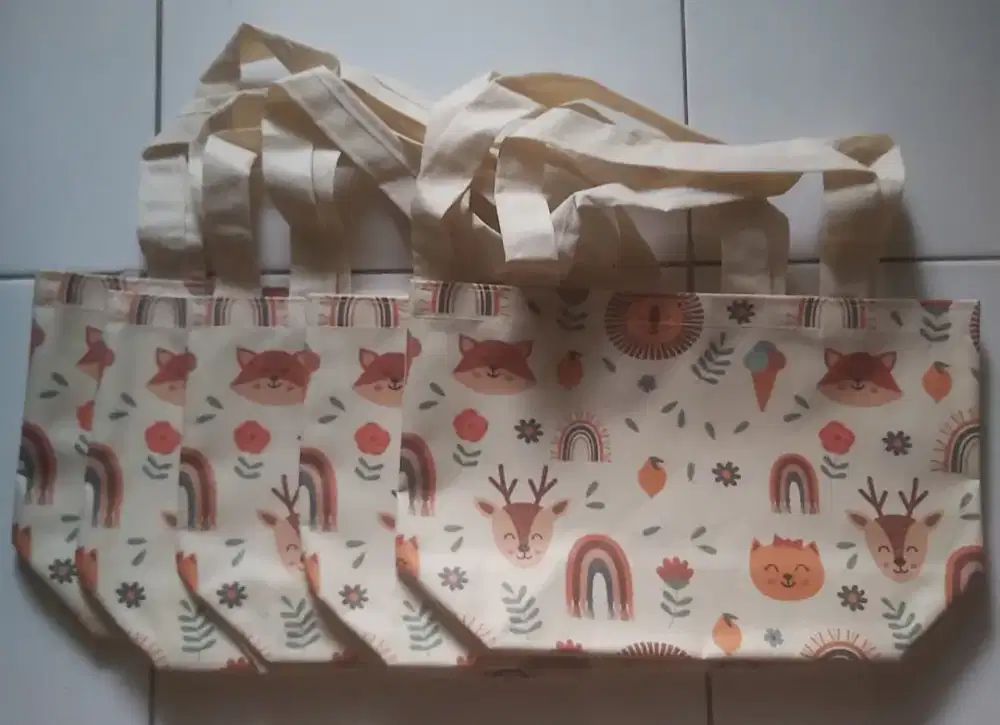 Tas Baru bahan Kanvas Motif Animal lucu