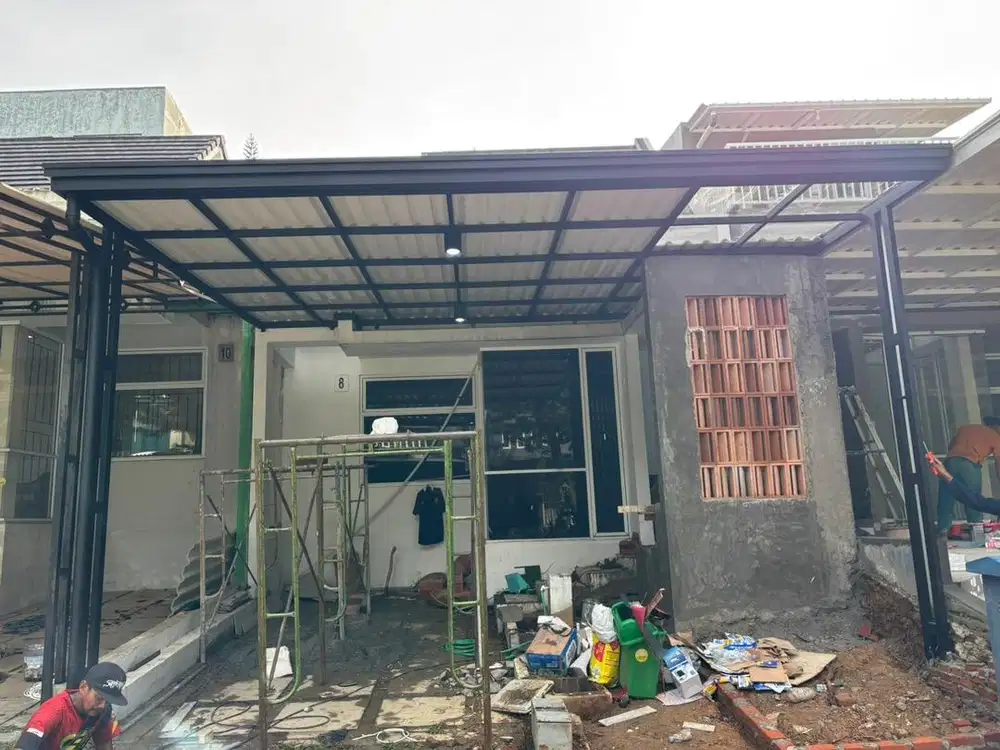 Pemasangan kanopi minimalis
