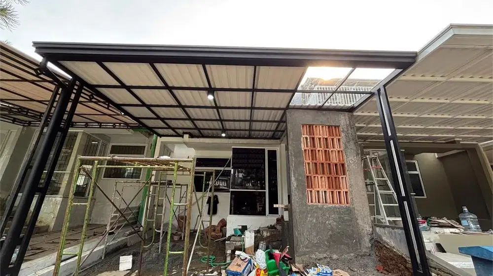 Pemasangan kanopi minimalis