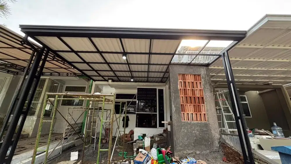 Pemasangan kanopi minimalis