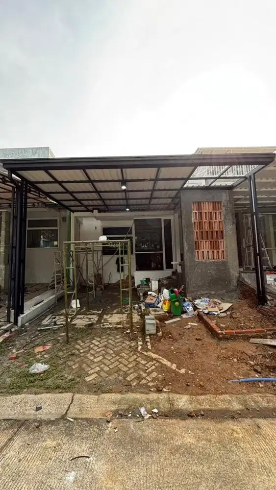 Pemasangan kanopi minimalis