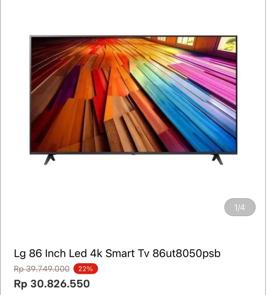 LG SMART TV 4K 86inci