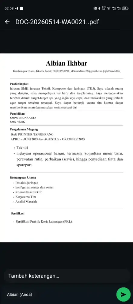 lowongan pekerjaan