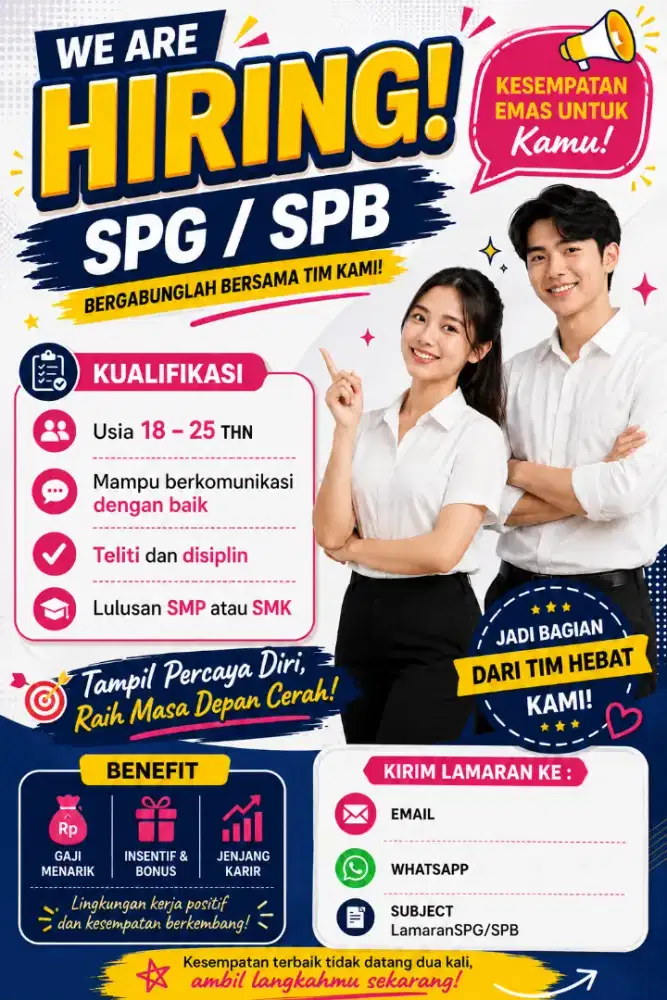 Lowongan kerja SPG/SPB Bandung