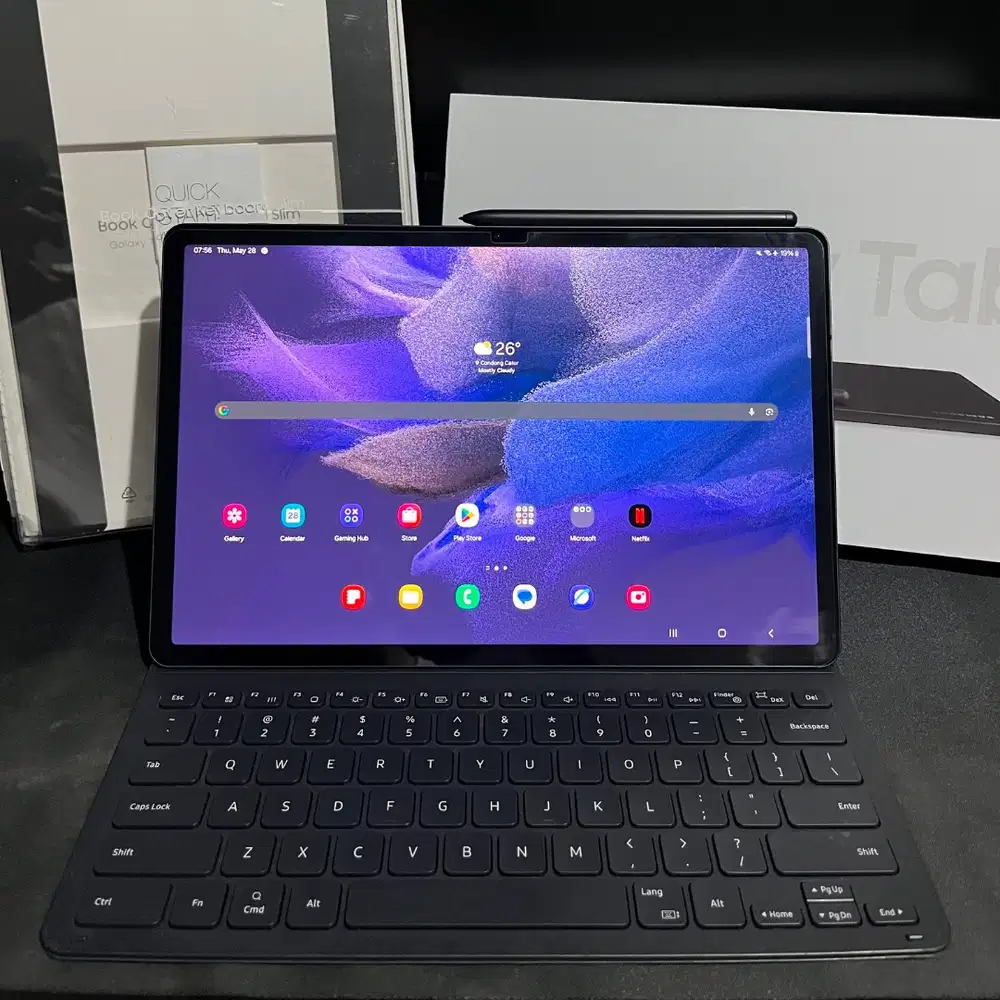 Samsung Galaxy Tab S7 FE 5G + Keyboard Original