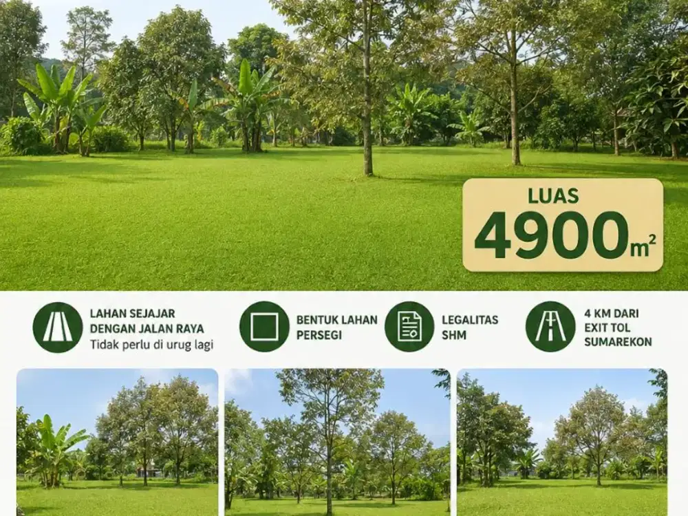 dijual lahan 4900m2-bogor-lebar muka 100m2-posisi hoek