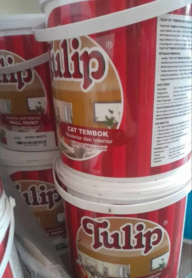 Cat tembok tulip 4,5 kg super white