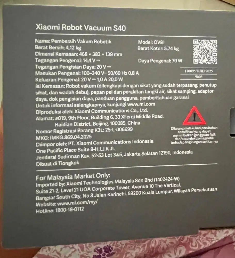 Vacum Cleaner s40