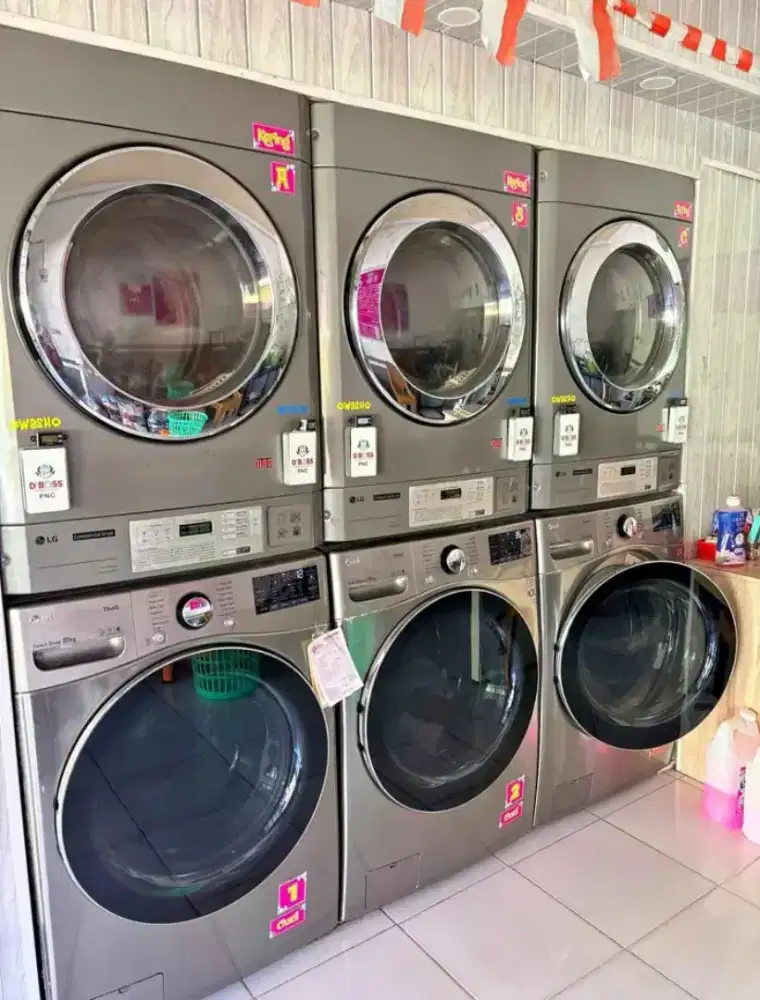 3 pasang mesin laundry barang masih full ORI